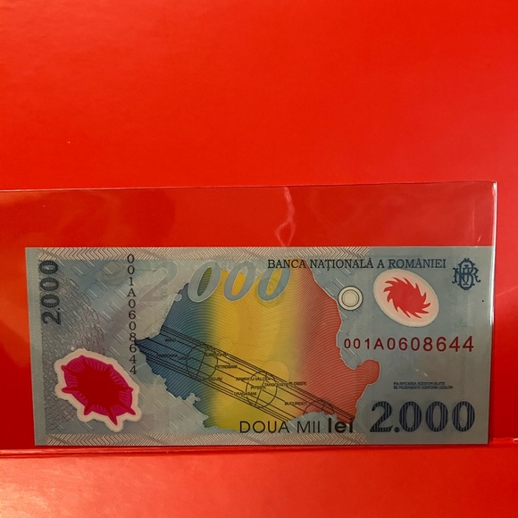 🇷🇴 Romania 2000 Lei Banknote Polymer 1999 - Picture 3 of 3